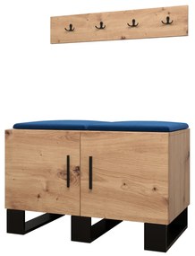 Előszobabútor Amanda 21 (artisan tölgy + kék). 1086042