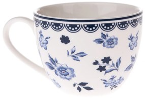 Floral porcelán csésze szett 4 darabos, 90 ml