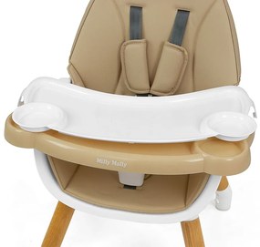 Etetőszék Milly Mally 2az1-ben Malmo beige