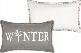 Karácsonyi díszpárna Landry 30x50 cm Boho téli felirat