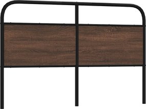 vidaXL barna tölgy színű acél és szerelt fa csere fejtámla 160 cm