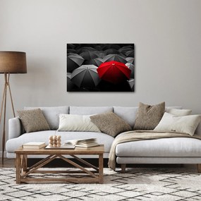 A nyitott napernyők képe (70x50 cm)