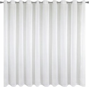 Széles függöny 400x150 fehér fátyol karikák Eurofirany