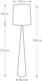 Elstead Lighting ASCENT ASCENT-FL-WHT Állólámpa 1x60W/E27