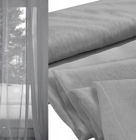 Függöny voile anyagból, méteráru, 300 cm magas, szürke