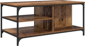 vidaXL Dohányzóasztal Öreg fa 100 x 50 x 45 cm Faanyag