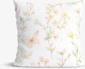 Goldea díszpárnahuzat - pillangós kert 45 x 45 cm