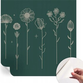 Öntapadós tapéta Fali furnér 3D hatás Finom virágok 250x250 cm