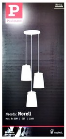 Paulmann 79627 - Csillár zsinóron NORELL 3xE27/20W/230V