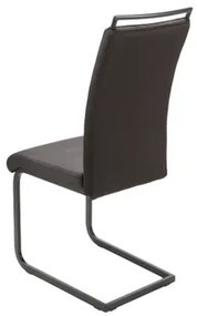 Szék H441 VELVET fekete váz / fekete kárpit. 117