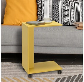 Adore Furniture Kisasztal 65x35 cm sárga AD0136