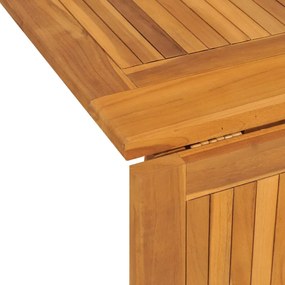 tömör tíkfa összecsukható pillangó kerti asztal 150x90x75 cm