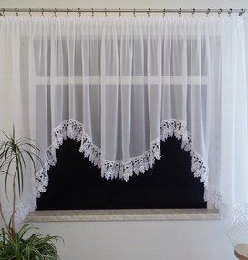 Mg 2141 Függöny Fátyol Fehér gipiura 15cm 400x160 Mka