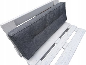 Raklapos párna 120x40x15 Silver 23 szürke Egyenes Háttámla