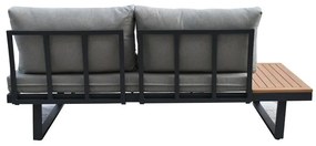 Kerti Garnitúra, Alumínium + Polywood, Szürke. AZS-G1924 GREY