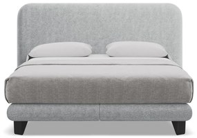 Világosszürke boxspring ágy 140x200 cm Ilima – Makamii