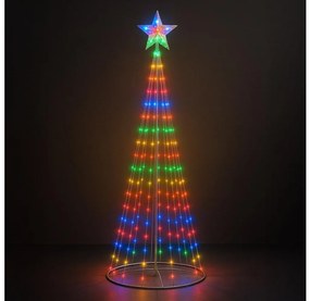 LED RGBW, dimmelhető kültéri karácsonyi dekoráció LED/4W/230V 180 cm IP44 + távirányító