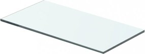 2 db átlátszó üveg paneles polc 40 x 15 cm