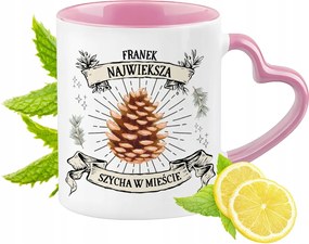 Frank Bögre Rózsaszín Szív Alakú Füllel Kávé Ajándék