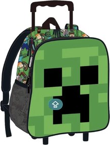 Minecraft Face gurulós ovis 3D hátizsák, táska 32 cm