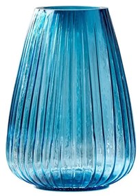 Kusintha kék üveg váza, magasság 22 cm - Bitz