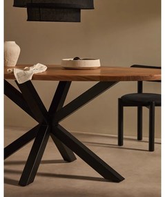 Étkezőasztal akácfa asztallappal 100x200 cm Argo – Kave Home