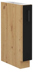 Alsó konyhaszekrény  Miraluna (artisan tölgy + matt fekete). 1062342