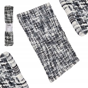 Fürdőszobaszőnyeg Wc Gyorsan Száradó Szőnyeg 80X50 CM Szürke Puha Nedvszívó