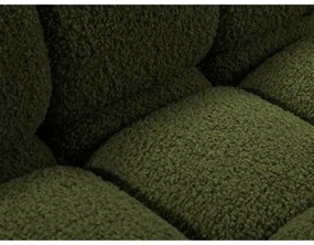 Zöld buklé moduláris sarokkanapé (bal oldali) Bellis – Micadoni Home