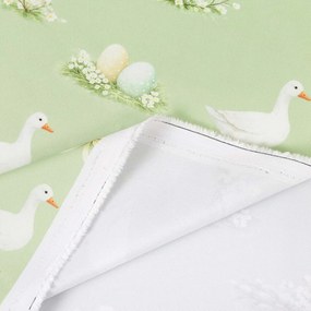 Goldea húsvéti teflon szövet terítőknek - libák és húsvéti tojások 160 cm