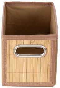Natúr színű bambusz tárolódoboz 15x31x15 cm – Compactor