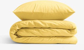 Goldea pamut ágyneműhuzat garnitúra - sárga 240 x 220 és 2db 70 x 90 cm