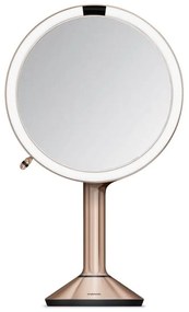 Kozmetikai tükör világítással-nagyítós (ötszörös) ø 20 cm Sensor Trio – simplehuman