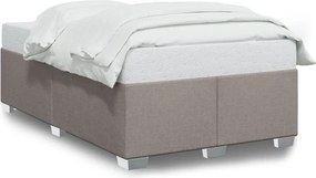 vidaXL tópszínű szövet ágykeret matrac nélkül 120x200 cm