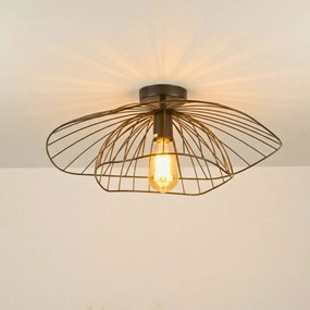Mantar 6500-P fekete fém függőlámpa, Ø52 cm