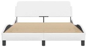 fehér műbőr ágykeret Dover 140x200 cm