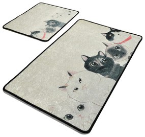 Fürdőszobaszőnyeg Szett (2 db) Angry Cats Djt