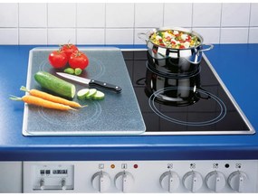 Edzett üveg tűzhely fedőlap szett 2 db-os 30x52 cm Transparent – Wenko