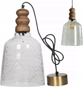 Mennyezeti Lámpa Nappaliba E27 boho függeszték természetes mangófa nagy