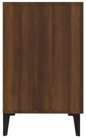 barna tölgy színű szerelt fa tálalószekrény 100 x 36 x 60 cm