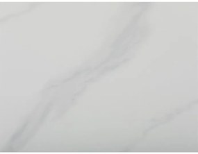 Étkezőasztal 80×80 cm, Kerámia Márvány Lappal. HT-398M WT