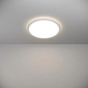 Eglo 901458-LED Dimmelhető fürdőszobai lámpa ROVITO-R 18,5W/230V átm. 38,9cm IP44 fehér + távirányító