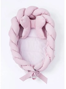 Fonott babafészek kisbabák számára Velvet  Belisima pink