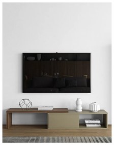 Move szürke variálható TV-állvány diófa furnérral - TemaHome