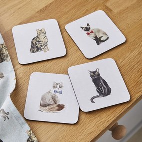 Tányéralátét és poháralátét szett 8 db-os Curious Cats – Cooksmart ®
