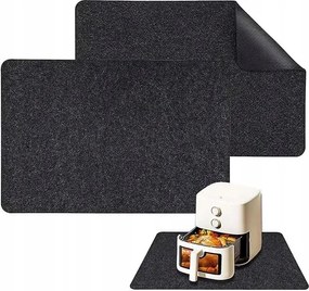 Hőálló filcszőnyeg 30x44 cm csúszásgátló védő 2db fekete