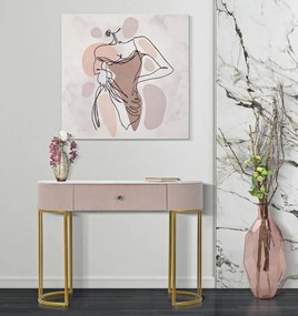 Konzol montpellier rózsaszín 100x40x75cm