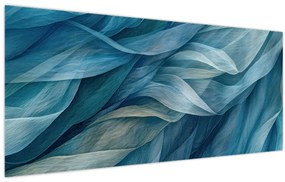 Kép - Kék és fehér fodrok (120x50 cm)