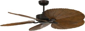 Lucci Air 21065549 - BALI mennyezeti ventilátor 132 cm barna + DO