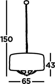 Függeszték Króm BIJOU SEARCHLIGHT 6588-8CC